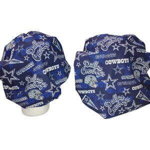 Dallas cowboys reversible Hair Bonnets